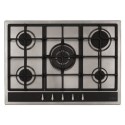 A1/HG7351SS Refurbished CDA HG7351SS 70cm 5 Burner Gas Hob with Wok Burner Stainless Steel