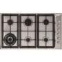CDA 86cm 6 Burner Gas Hob with Wok Burner - Stainless Steel