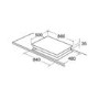 CDA 86cm 6 Burner Gas Hob with Wok Burner - Stainless Steel