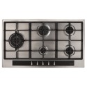 HG9351SS CDA 86cm 5 Burner Gas Hob with Wok Burner - Stainless Steel