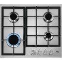 HGB64200SM AEG 6000 Series 60cm 4 Burner Gas Hob - Stainless Steel