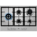 A2/HGB75500SM Refurbished AEG HGB75500SM 75cm 5 Burner Gas Hob with Side Wok Burner Stainless Steel
