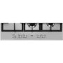 Refurbished AEG HGB75500SM 75cm 5 Burner Gas Hob with Side Wok Burner Stainless Steel