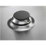 Refurbished AEG HGB95520YM 86cm 5 Burner Gas Hob With Cast Iron Pan Stands Stainless steel