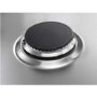 Refurbished AEG HGB95520YM 86cm 5 Burner Gas Hob With Cast Iron Pan Stands Stainless steel