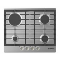 Hoover HGH64SCEX 59cm Four Burner Gas Hob Stainless Steel