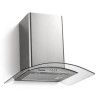Hoover H-Hood 300 60cm Curved Glass Chimney Cooker Hood - Stainless Steel