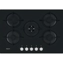 A2/HGS72SBK Refurbished Hotpoint HGS72SBK 73cm 5 Burner Gas Hob Black