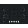 Hotpoint 73cm Gas on Glass 5 Burner Gas Hob - Black Glass