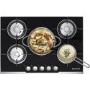 Refurbished Hoover HGV75SXVB 75cm Front Control 5 Burner Gas Hob