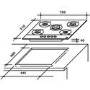 Refurbished Hoover HGV75SXVB 75cm Front Control 5 Burner Gas Hob