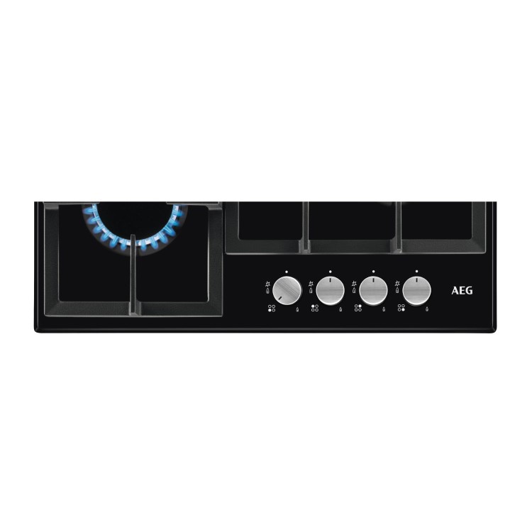 AEG 3000 Series 60cm 4 Burner Gas Hob - Black