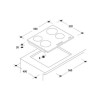 Hoover 60cm 4 Zone Ceramic Hob