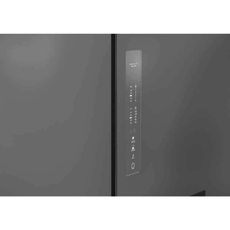 Refurbished Hoover HHCR3818EWPL Freestanding 463 Litre American Frost Free Fridge Freezer Silver