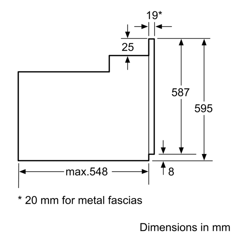 Refurbished Bosch Series 2 HHF113BA0B 60cm Electric Single Oven Black