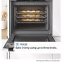 Refurbished Bosch Series 2 HHF113BR0B Electric Single Oven - Stainless Steel