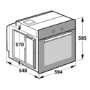Refurbished Bosch Series 2 HHF113BR0B Electric Single Oven - Stainless Steel