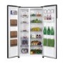 Hoover 532 Litre Side-By-Side American Fridge Freezer With Water Dispenser - Black