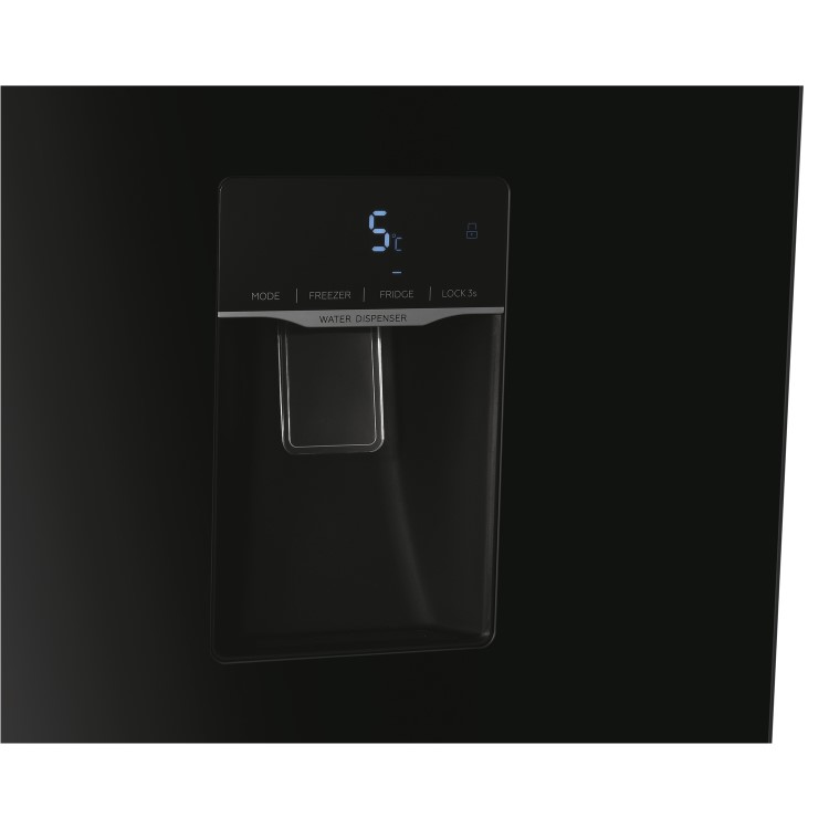 Hoover 532 Litre Side-By-Side American Fridge Freezer With Water Dispenser - Black
