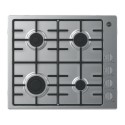HHW6LK3X Hoover 60cm 4 Burner Gas Hob - Silver