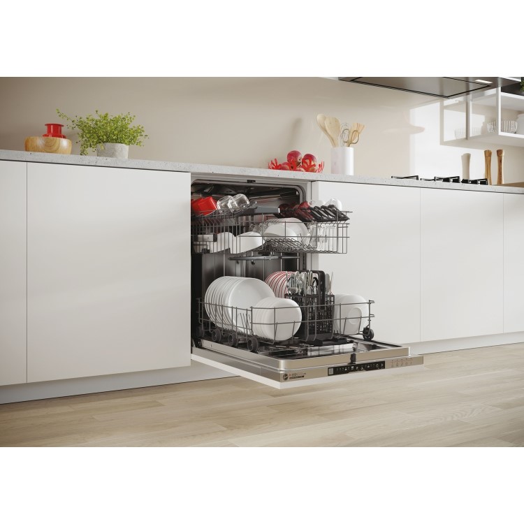 Refurbished Hoover H-Dish 300 HI3E9E0S-80 13 Place Fully Integrated Dishwasher White