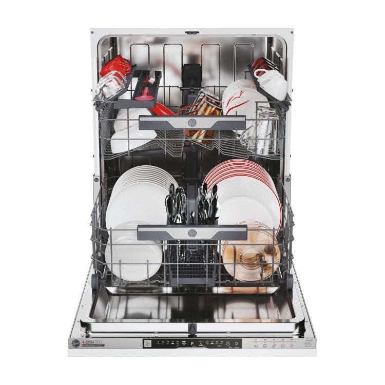 Refurbished Hoover H-Dish 300 HI4E7L0S-80 14 Place Fully Integrated Dishwasher