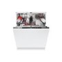 Hoover H-DISH 500 Integrated Dishwasher - Smart Wi-Fi C-Rated Black and Silver control panel