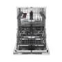 Hoover H-DISH 500 Integrated Dishwasher - Smart Wi-Fi C-Rated Black and Silver control panel