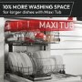 Hoover H-DISH 500 Integrated Dishwasher - Smart Wi-Fi C-Rated Black and Silver control panel