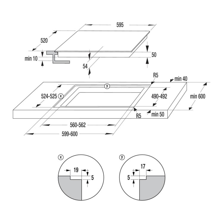Hisense 60cm 4 Zone Induction Hob