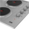Beko 60cm Sealed Plate Electric Hob - Stainless Steel