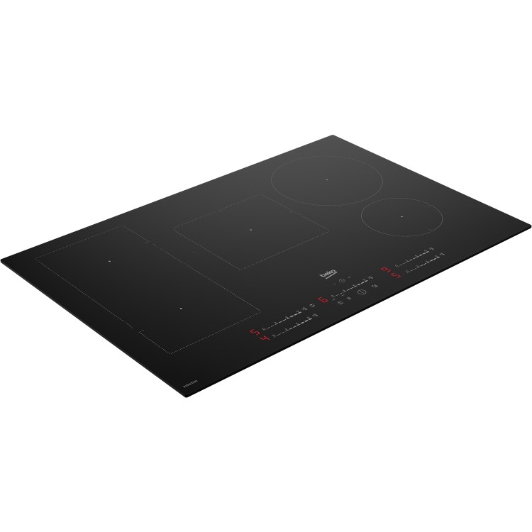 Refurbished Beko HII85700UFT 80cm IndyFlex 5 Zone Induction Hob Black