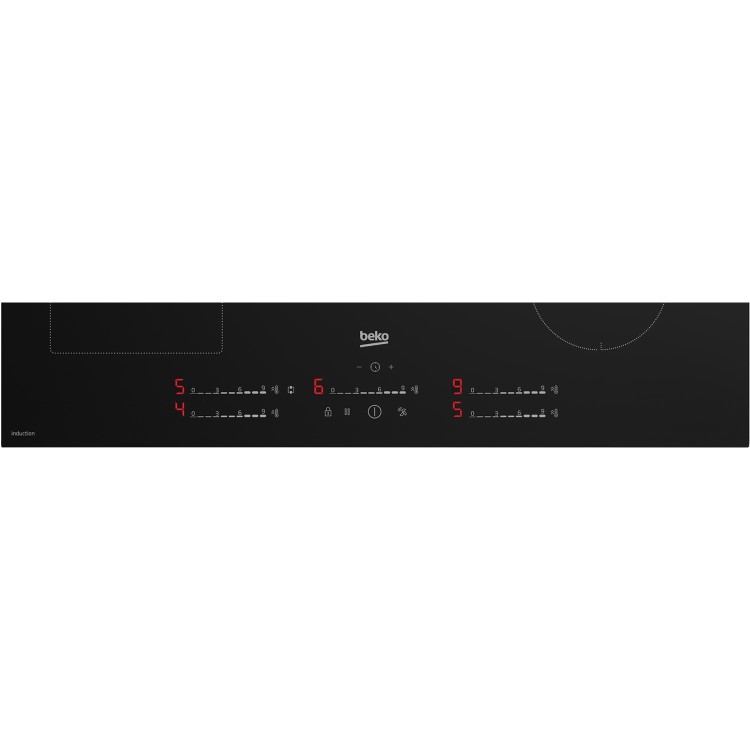 Refurbished Beko HII85700UFT 80cm IndyFlex 5 Zone Induction Hob Black