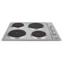 Refurbished Beko HIZE64101X 58cm 4 Zone Solid Plate Hob Stainless Steel