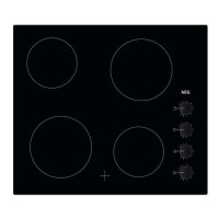 AEG 3000 Series 59cm 4 Zone Ceramic Hob with Knob Controls AEG 3000 Series 59cm 4 Zone Ceramic Hob with Knob Controls