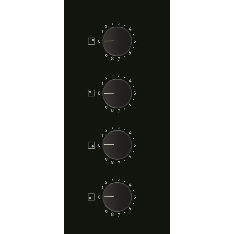 AEG 3000 Series 59cm 4 Zone Ceramic Hob with Knob Controls