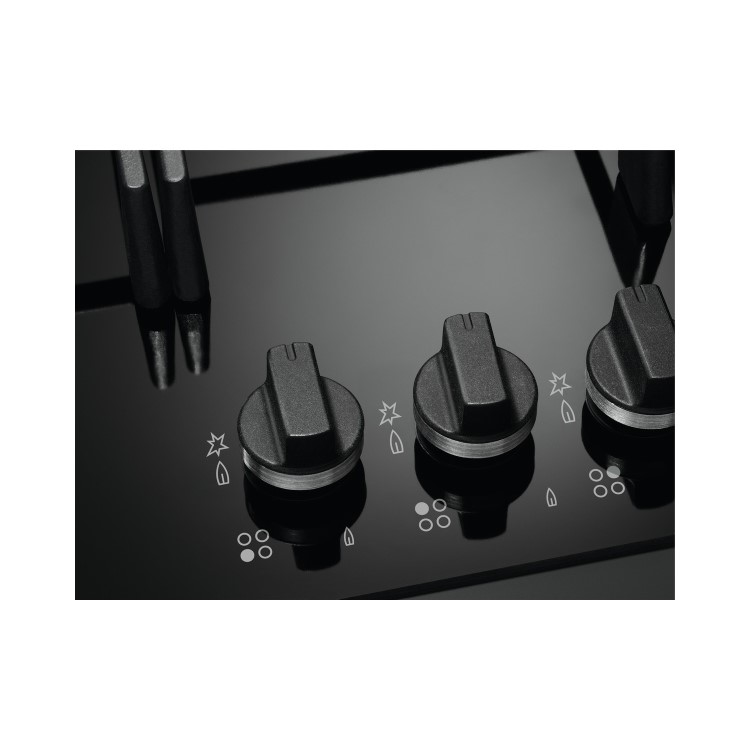 AEG 8000 Series 59cm 4 Burner Gas-on-Glass Hob - Black