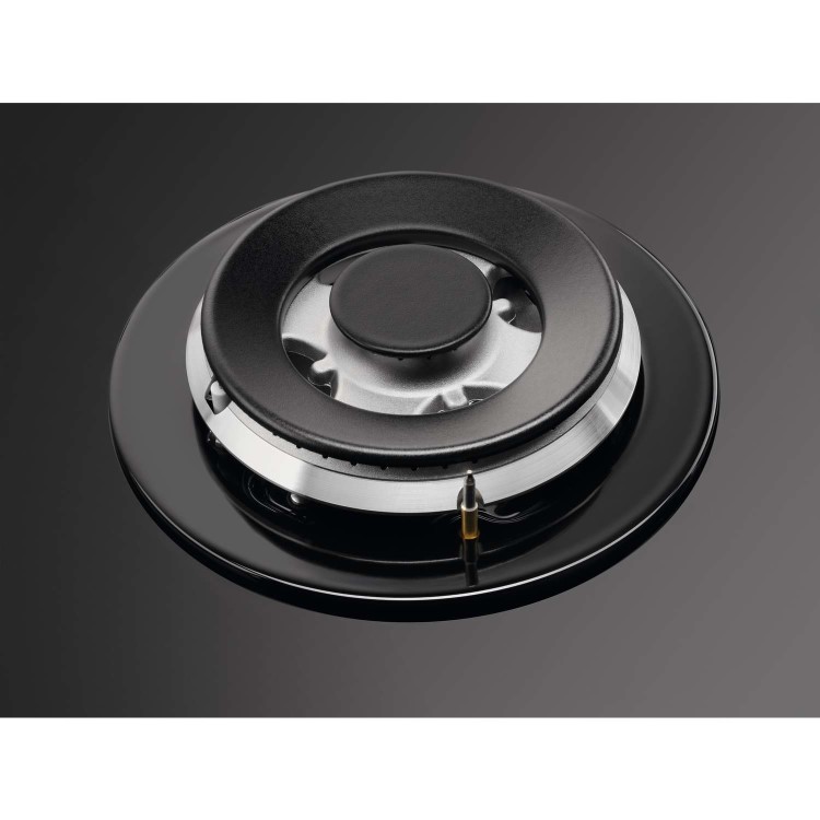 AEG 88cm Gas-on-glass Five Burner Gas Hob with Work Burner - Black