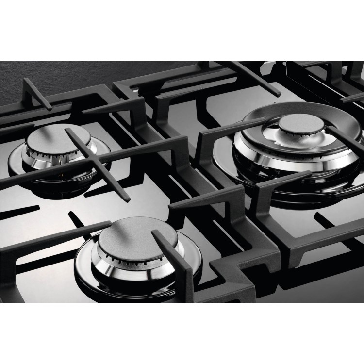 AEG 88cm Gas-on-glass Five Burner Gas Hob with Work Burner - Black