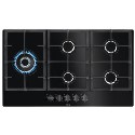 79122694/1/HKB95820NB Refurbished AEG HKB95820NB 6000 Series 86cm 5 Burners Gas Hob - Black