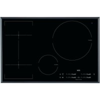 AEG HKL85410FB 80cm Four Zone Induction Hob Black With 2 MaxiSense Zones