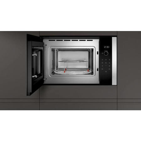Refurbished Neff N50 HLAGD53N0B Built In 25L 900W Microwave with Grill Stainless Steel