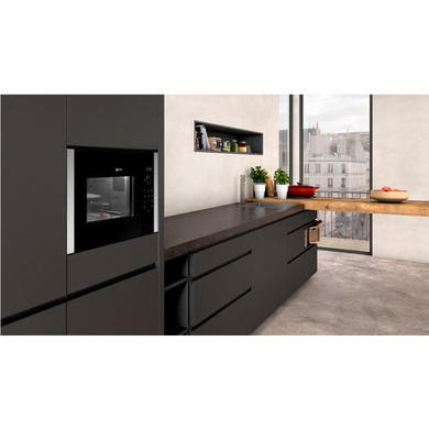 Refurbished Neff N50 HLAGD53N0B Built In 25L 900W Microwave with Grill Stainless Steel