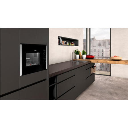 Refurbished Neff N50 HLAGD53N0B Built In 25L 900W Microwave with Grill Stainless Steel