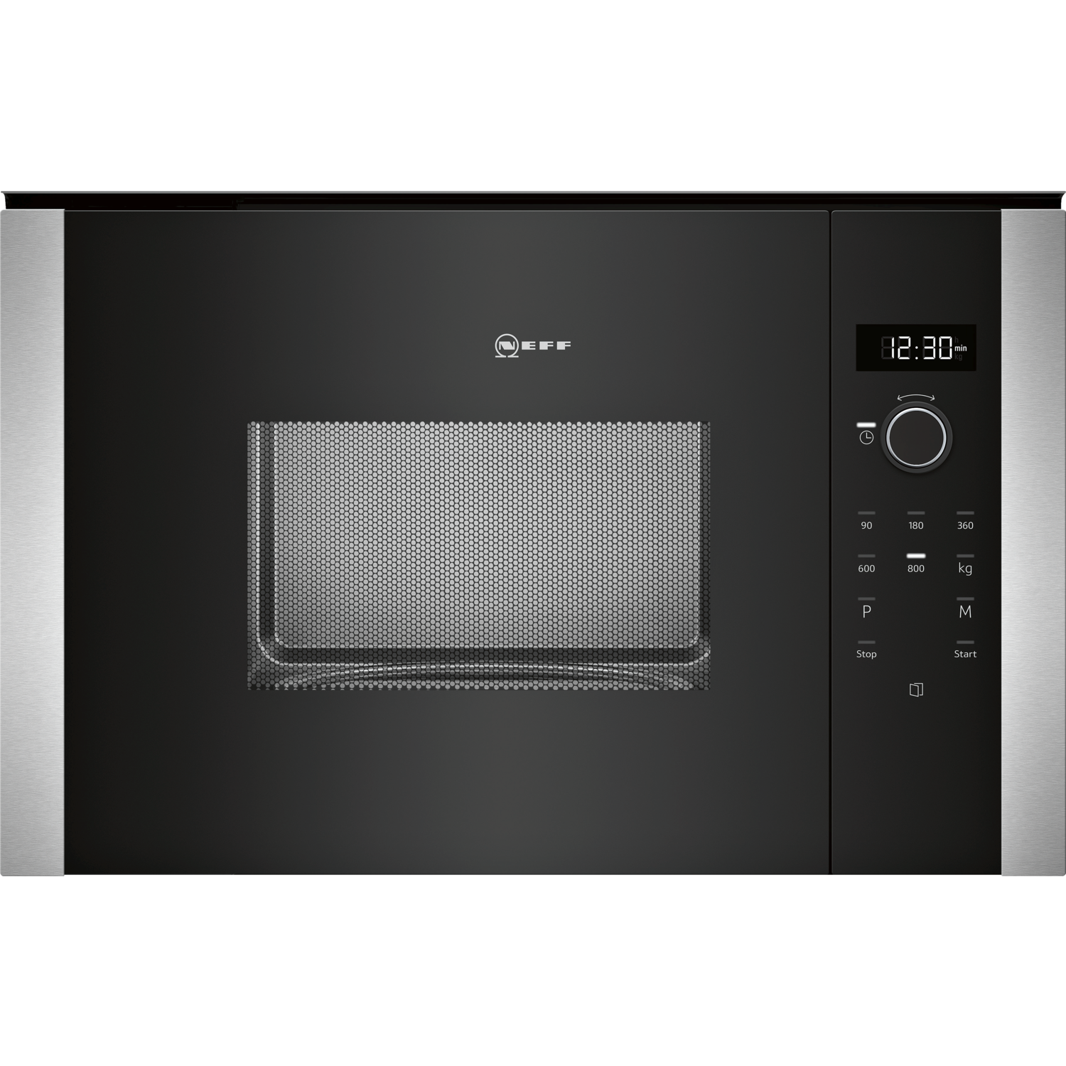 Neff N50 20L 800W Compact Height Built-in Microwave Stainless Steel 