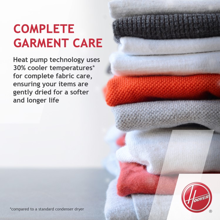 Refurbished Hoover H-Dry 300 HLEC10TCEB-80 Freestanding Condenser 10KG Tumble Dryer Black