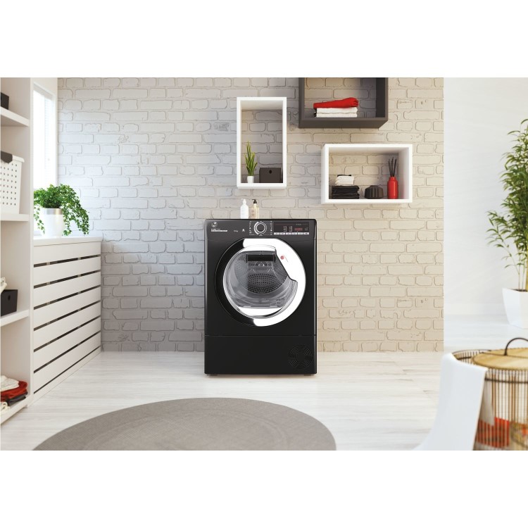 Refurbished Hoover HLE C10TCEB-80 Freestanding Condenser 10KG Tumble Dryer