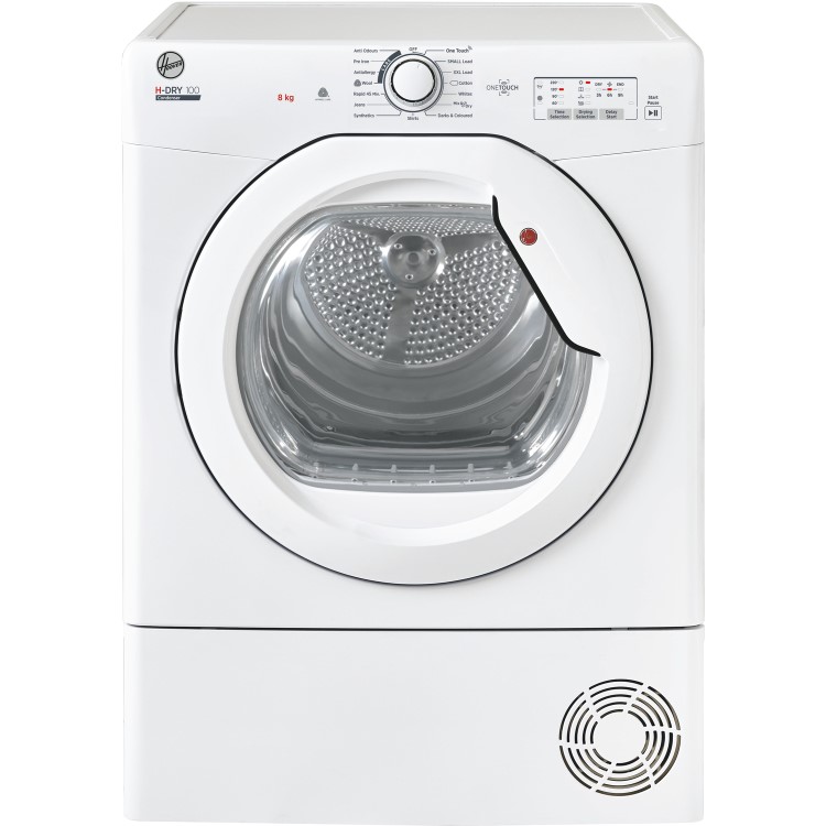 Refurbished Hoover H-DRY 100 HLEC8LG-80 Freestanding Condenser 8KG Tumble Dryer White