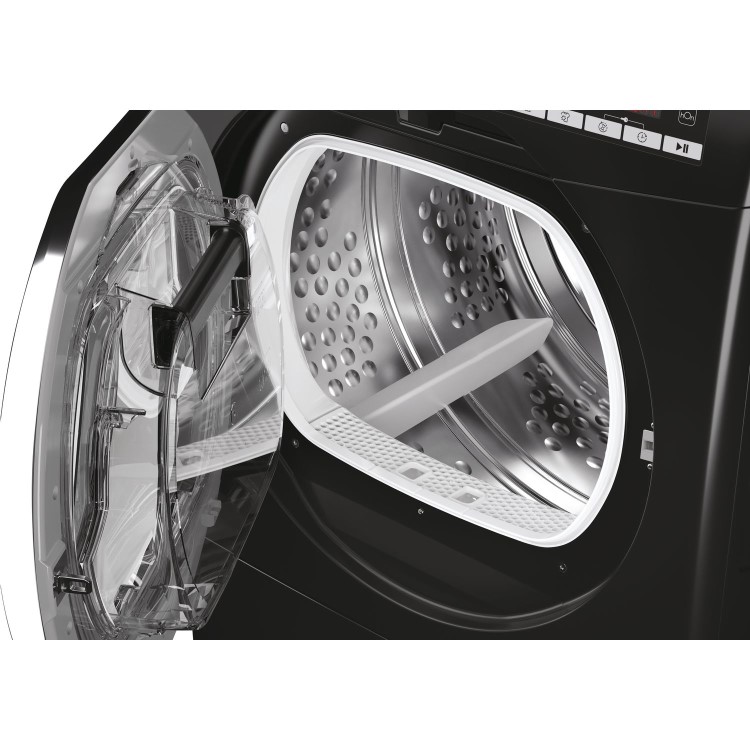 Refurbished Hoover HLEC9TCEB-80 Freestanding Condenser 9KG Tumble Dryer Black