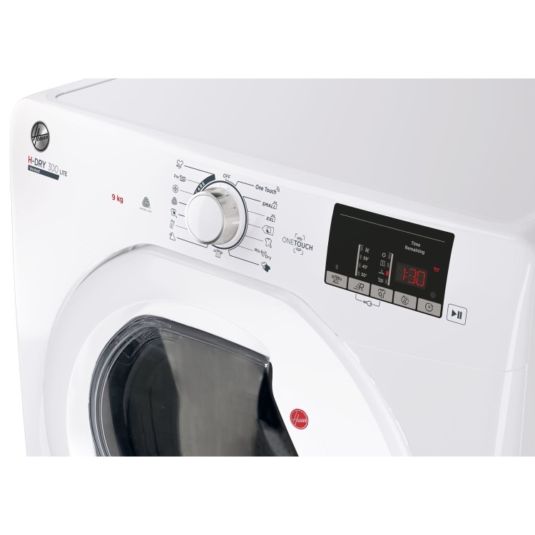 Refurbished Hoover H-Dry 300 HLEV9DG-80 Freestanding Vented 9KG Tumble Dryer White